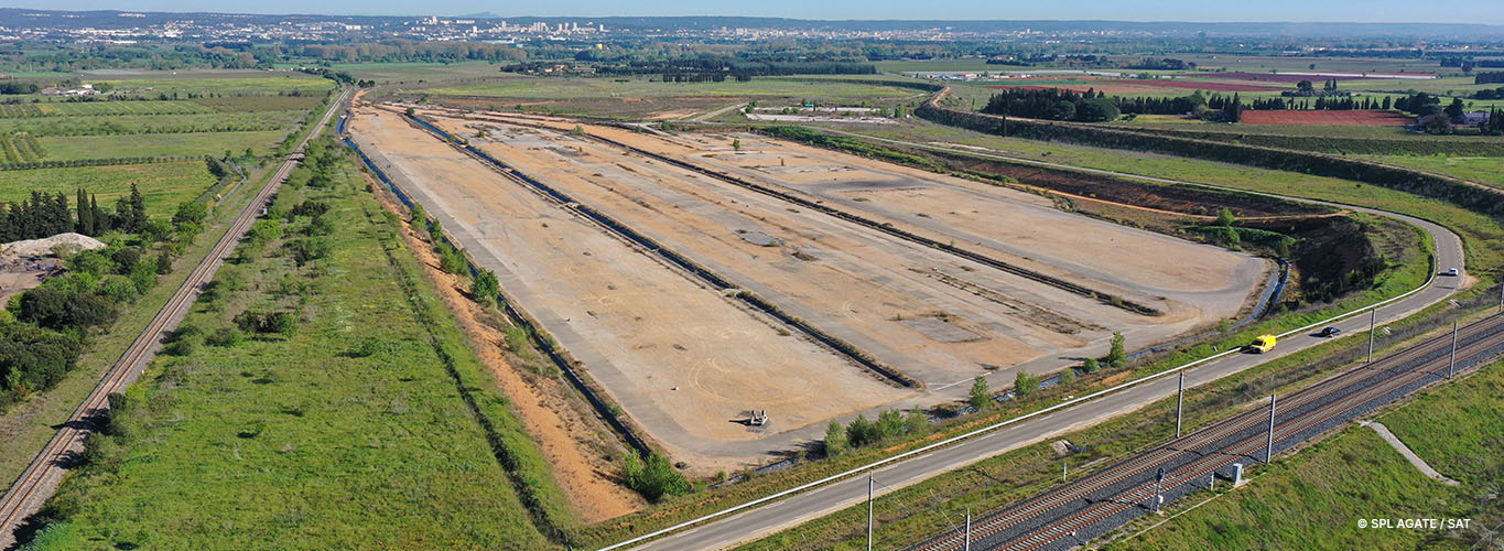 Vue drone de la ZAE Nîmes Sud - avril 2026