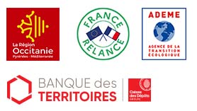 Logos des partenaires du projet Marché Gare à Nîmes