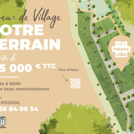 Panneau commercialisation ZAC Coeur de Village Langlade