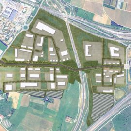 Plan guide du projet urbain Magna Porta à Manduel